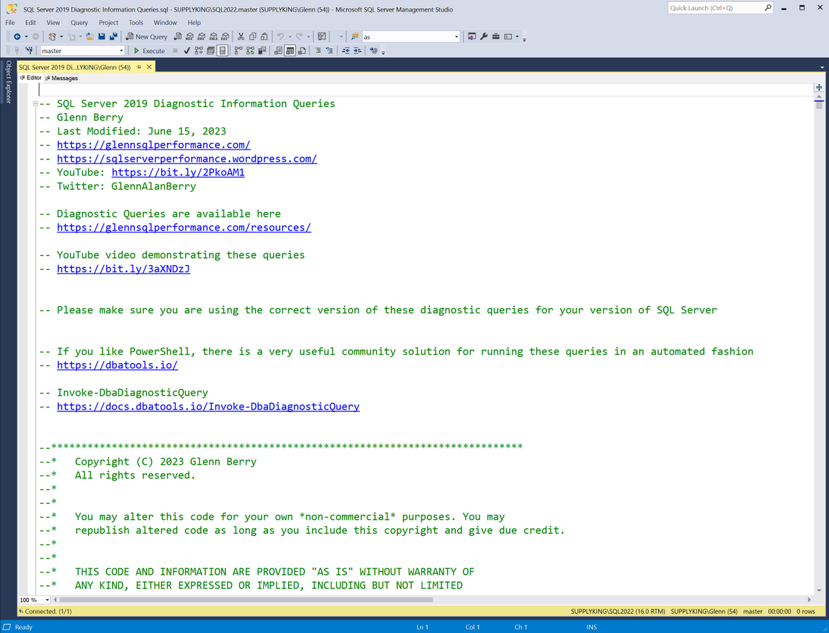 GlennAlanBerry's tweet image. New blog post: SQL Server 2019 Cumulative Update 21
glennsqlperformance.com/2023/06/15/sql…
#SQLServer #SQLServer2019