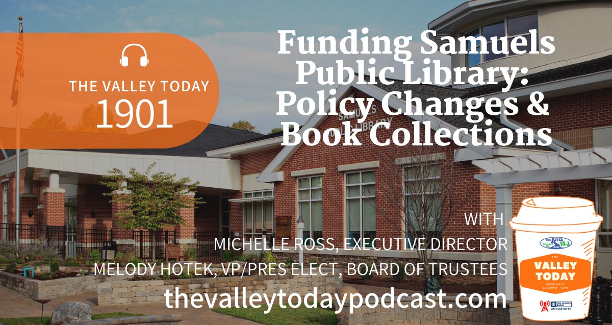 On #TheValleyToday this afternoon Janet talked with <a href="/samuelslibrary/">Samuels Library</a> about their policies, current funding situation, and a few upcoming events. ICYMI listen here: bit.ly/3oZawNL to learn more about how the library operates &amp; some of the policy changes they're considering
