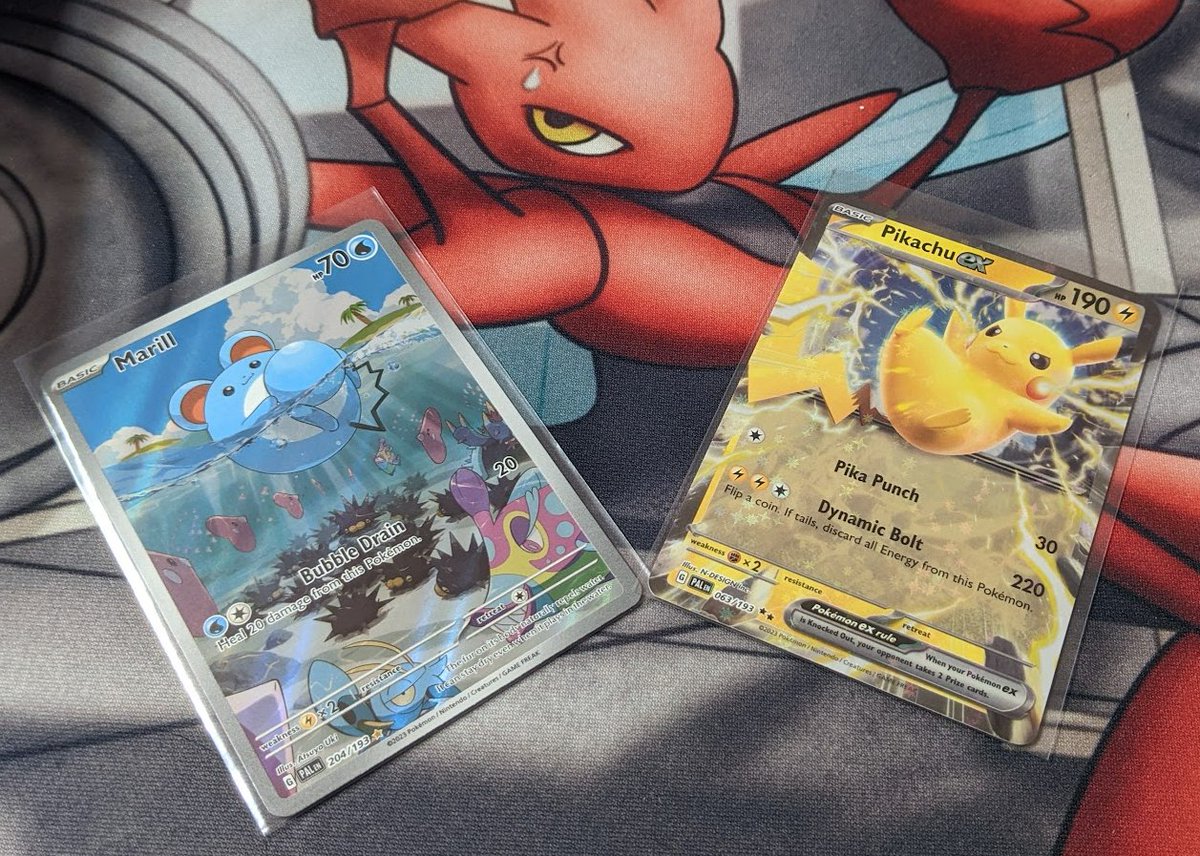 Hello there. 

Eighth giveaway time.  

Two winners will be drawn randomly on June 22nd, 2023 ~10:00pm PST via retweet picker.  

Thanks, everyone.  

Instructions: ✅Retweet

#giveaway #pokemon #paldeaevolved
