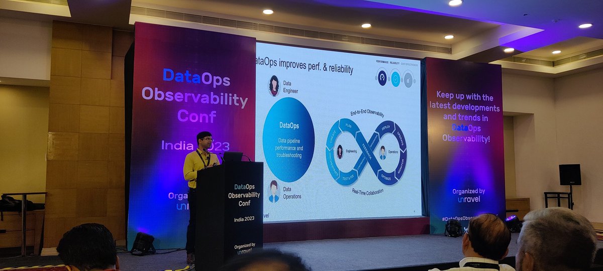 watrutalkin's tweet image. @unraveldata &apos;s CTO and Co-Founder, Shivnath Babu, in his welcome address at the DataOps Observability Conference, talks about advances in the #DataFinOps discipline #observability #Hyderabad @HydTechEvents