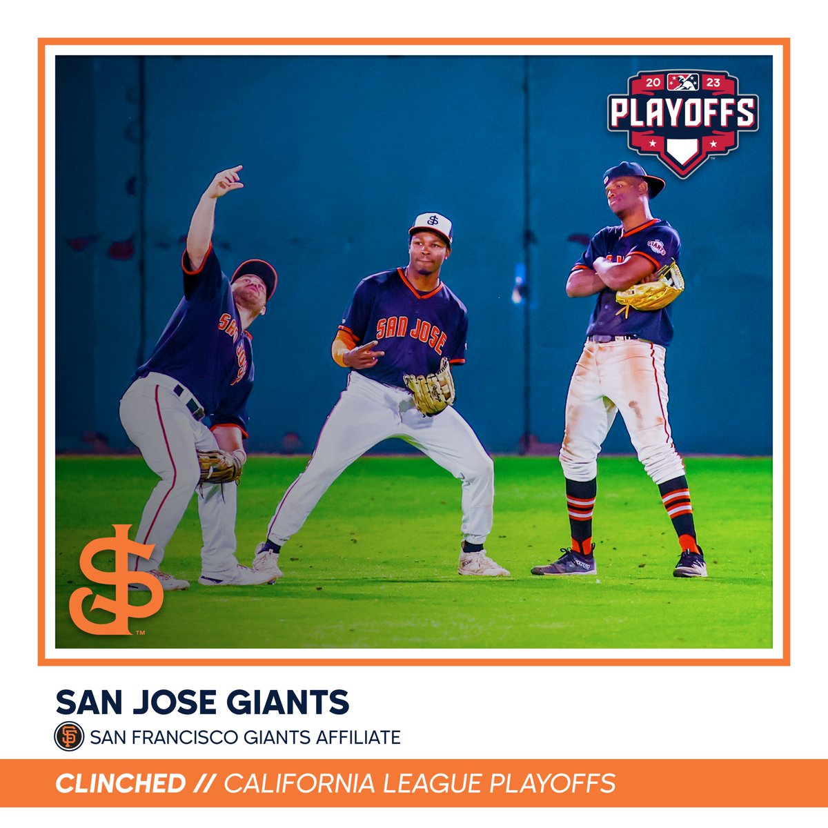 The San Jose Giants have punched their playoff ticket as the California League North first-half champions!