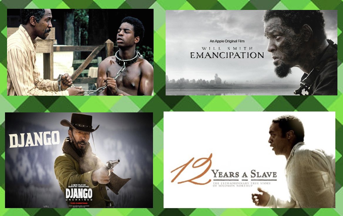 Pick one of these awesome epic movies! #roots #emancipation #djangounchained #12yearsaslave #hollywoodmovies #slaverymovies #moviemayhem #moviemadness #chooseone #pickone