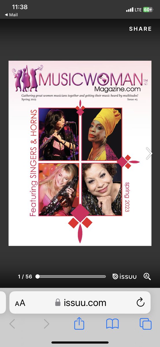 ZoneJazz's tweet image. Honored to have the opportunity to write this article on one of my favorite musicians, Ms. @patherton1 for Music Woman Magazine!! 

Thank you, Paula and Music Woman Magazine!

issuu.com/joancartwright…

#musicwomanmagazine #paulaatherton #featurearticle #paulettecjackson #writer