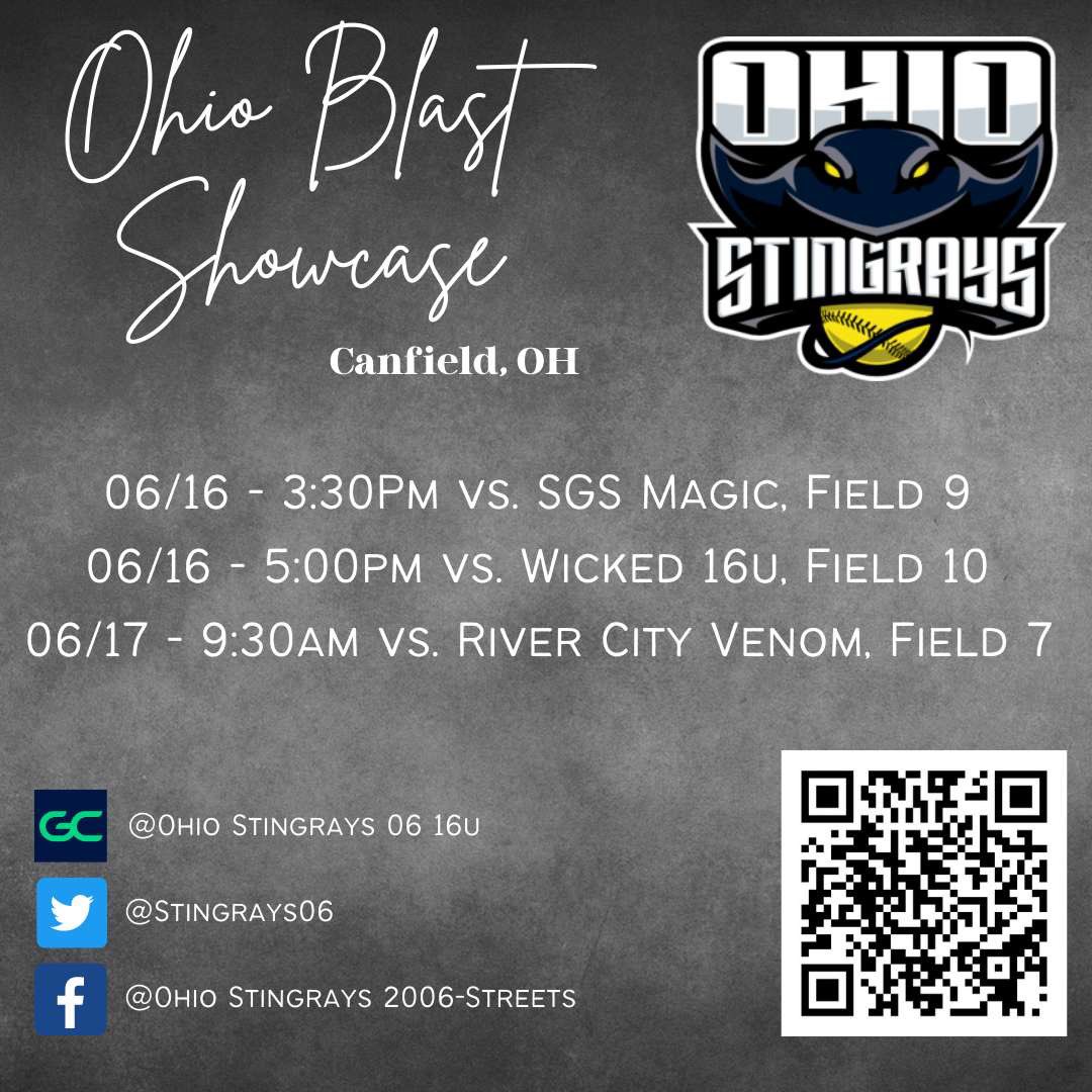 So excited to be playing with my team again this weekend in the Ohio Blast Showcase in Canfield! 
@Stingrays06 @WVWCsoftball @Beirne_10 @minchhp @CoachBest_WVSU @McCallSalmon @kwoolf42 
@DloweOilerkid @KentStSoftball @Paige_McMenemy @CoachKnerem @svsu_ryan @MSUEaglesSB