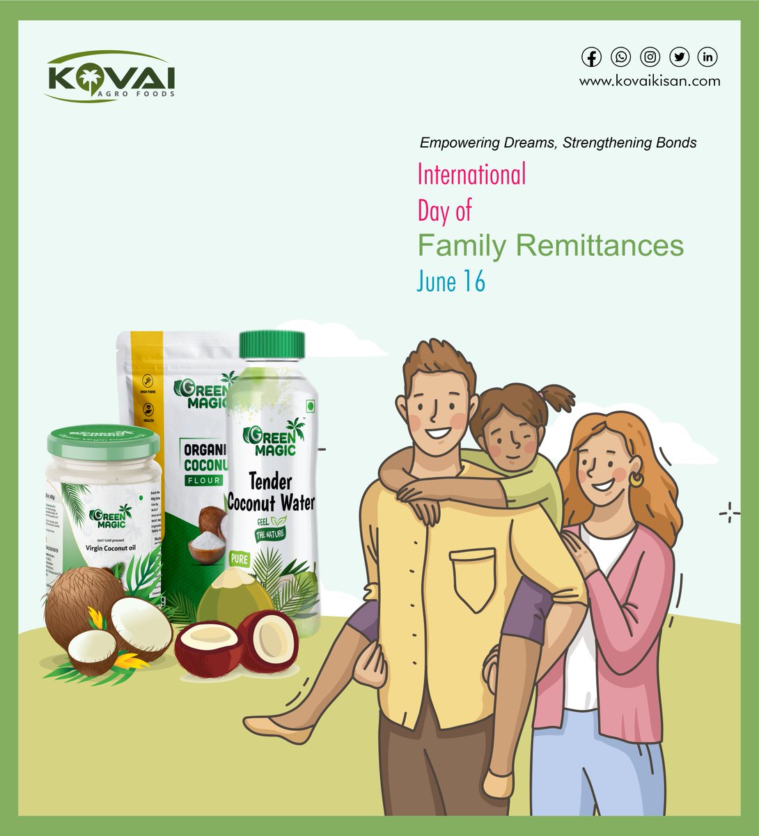 #trending #etndercoconutwater #coconutflour #virgincoconutoil #organic #madewithlove #fresh #naturallyhealth #itsgreenmagictime #KovaiAgroFoods #GreenMagic #familyremittancesday