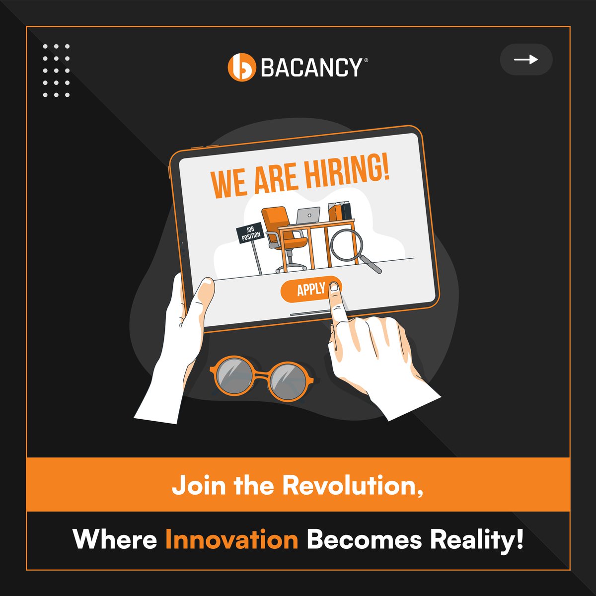 BacancyTech's tweet image. ⚠️ We are Hiring!⚠️ 
Connect with us at lnkd.in/dTW6kZMM

#VacancyAtBacancy #BacancyHires #dotnethiring #MumbaiJobs #delhijobs #bangaloreitjobs #jobsintech #AhmedabadJobs #Jaipurjobs #jobsinahmedabad #jobsinindia #GrowWithBacancy #DedicatedToInnovation #BacancyTechnology