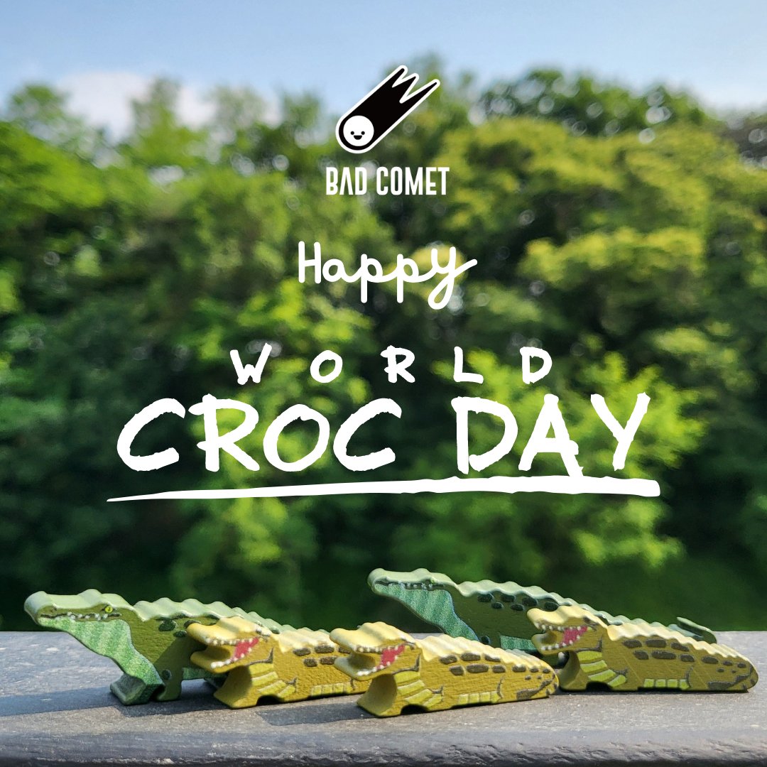 Happy World Croc Day!🐊 Fun fact, since being replaced by us humans, crocodiles were once at the top of the food chain! Chomp Chomp!