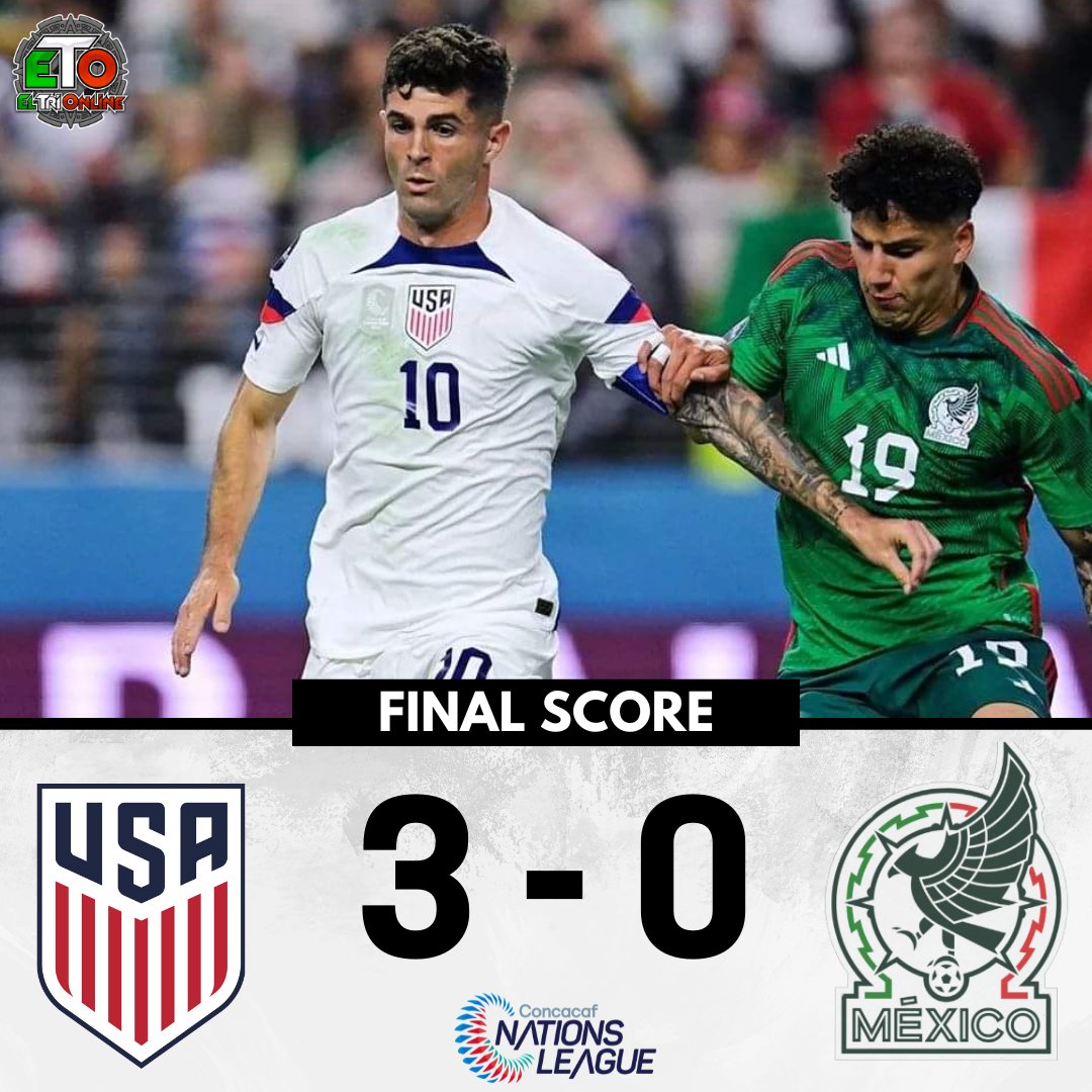 Mexico offered one of its worst games in recent memory, and a top form @USMNT took full advantage of it.

#MexUSA #ussoccer #usmnt #fmf #eltri #eltrieng