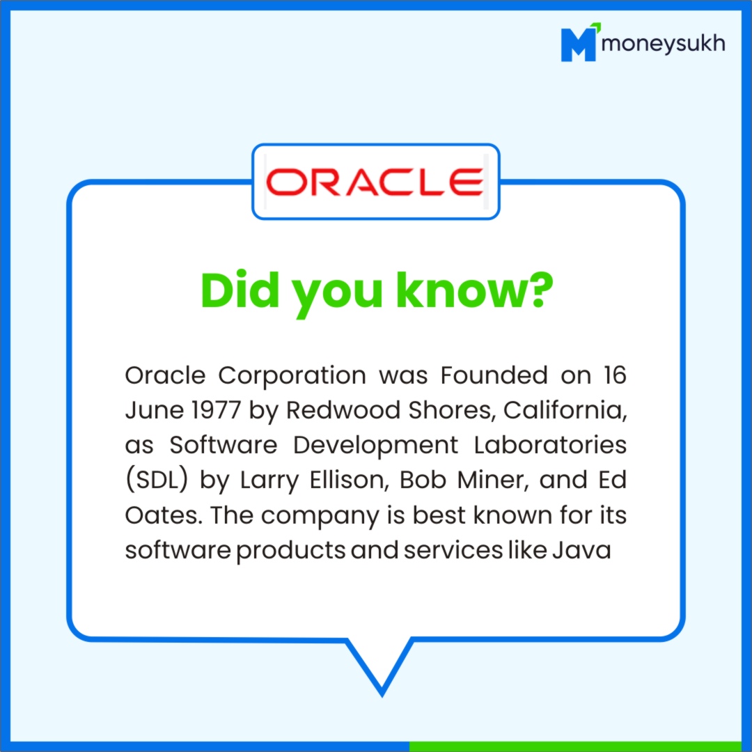 Oracle Corporation was Founded on 16 June 1977 by Redwood Shores, California, as Software Development Laboratories (SDL) by Larry Ellison, Bob Miner, and Ed Oates. 

#Oracle #oraclefoundation #softwaredevelopment #java #itservices #marketnews #MarketUpdate #moneysukh