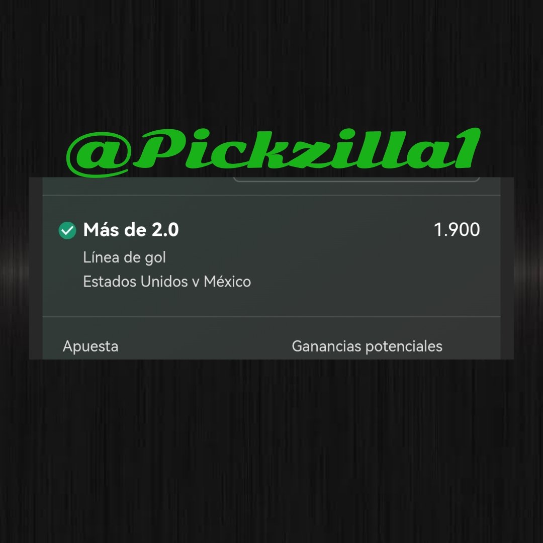 Pickzilla1's tweet image. Vulgar y corcholatero 😆😆🤣
Puro tronco de banqueta. 
#NationsLeague

OV 2.0 [1.90] 5u✅

#USAvMEX