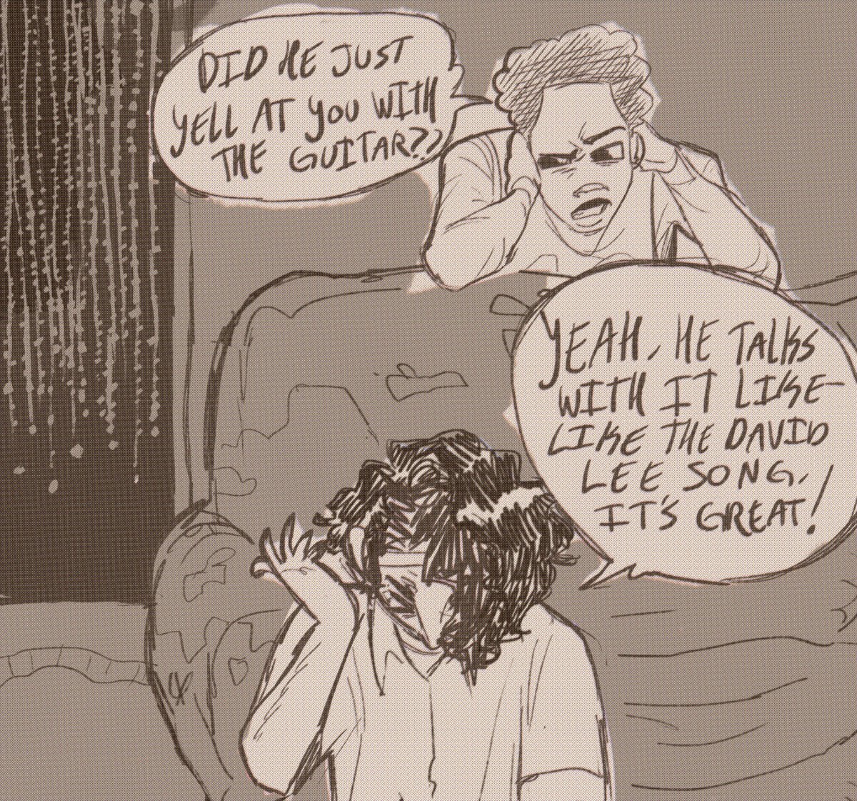 Going nonverbal and talking (yelling) through the guitar like the average autism #AcrossTheSpiderVerse