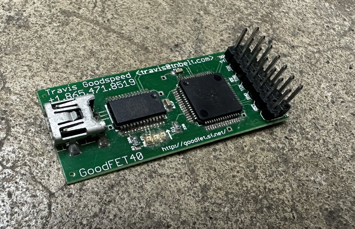 mpeg4codec's tweet image. .⁦@travisgoodspeed⁩ howdy neighbor! Look what I dug up while searching high and low for braid. Old enough to use mini USB, lovingly assembled back in the day by y/t. Still works! What vintage is this?