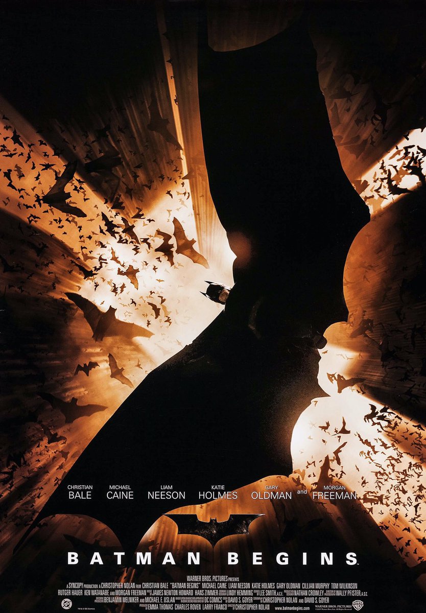 🎬MOVIE HISTORY: 18 years ago today, June 15, 2005, the movie 'Batman Begins' opened in theaters!

#ChristianBale #MichaelCaine #LiamNeeson #KatieHolmes #GaryOldman #CillianMurphy #TomWilkinson #RutgerHauer #KenWatanabe #MorganFreeman #ChristopherNolan @Batman