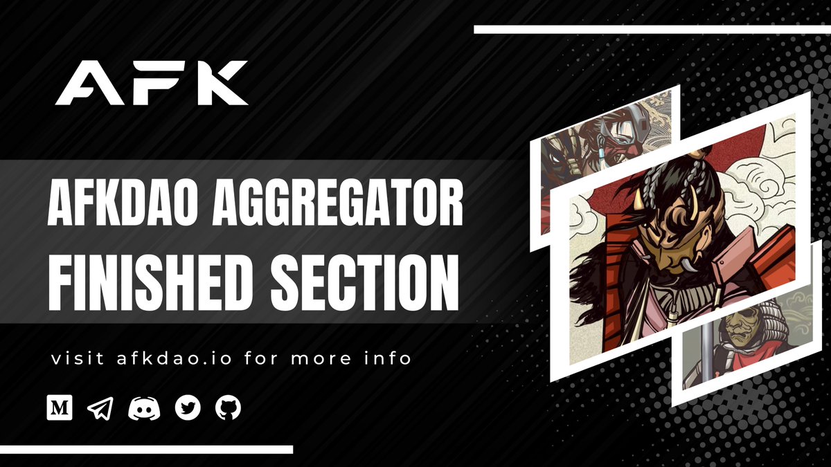 🔍 Discover the ultimate tracking tool - the Finished section of the AFK Aggregator. 🔥

📝 Here, you can easily monitor all Issued Funds from completed NFT leasing transactions. 💎

🥷Be one of our #Jedis:
bit.ly/3ScpRnG

#AFKDAO $AFK #AggregatorFinished #Buidl #Boss…