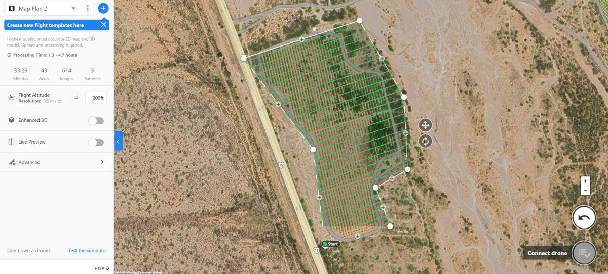 AgriPV10's tweet photo. Mapeamos exitosamente este huerto de naranjas utilizando el #MavicAir2S y #DroneDeploy, y procesado los datos con #Solvi y #Pix4DFields. Nuestro objetivo no es solo contar los árboles 🌳, sino, lo que es más importante, identificar los árboles faltantes.

Además de eso, hemos obtenido los índices de vegetación VARI y GLI, los cuales nos ayudan a evaluar el estrés de las plantas según los niveles de clorofila y el estado de la fotosíntesis. Esta valiosa información nos permite generar mapas de prescripción para la aplicación en tasa variable de agroquímicos según las necesidades específicas de las plantas. De esta manera, los agricultores pueden ahorrar en pesticidas, herbicidas, fertilizantes, agentes de maduración y otros productos foliares. Estos mapas de prescripción se pueden ejecutar ya sea mediante drones agrícolas como el #AgrasT40 o mediante tractores 🚜.

Supongamos que el agricultor necesita cubrir 100 hectáreas con 10 litros por hectárea de producto, lo que equivale a 1,000 litros. Con una reducción del 5%, se ahorrarían 50 litros. Suponiendo un costo de $250 pesos por litro, eso se traduce en un ahorro significativo de $12,500 en una sola pasada. 
En este caso conviene contratar el servicio, sin embargo, si son más de 1,000 hectáreas, es prudente pensar en un drone para la propia operación. @Agro_Byte 

#AgriculturaDigital #AgriculturaDePrecisión #Eficiencia #Sostenibilidad #ManejoDeCultivos