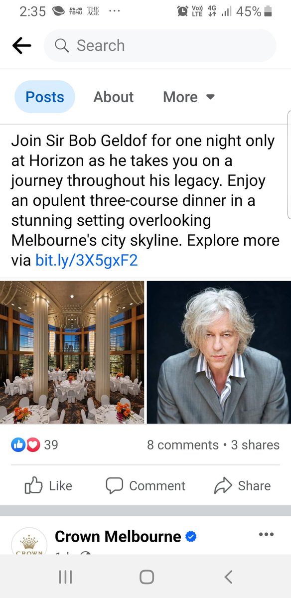 RoffSusan's tweet photo. Feed the world. The irony. $695 a ticket. No charity mentioned https://t.co/4GZ8uUSgfJ