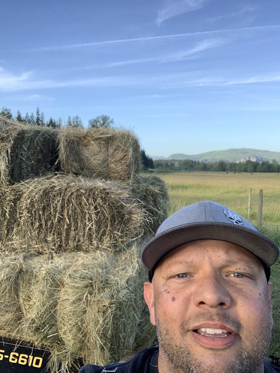 Coach the Bison after school, put in hay in the evening! #gobison #bestlife