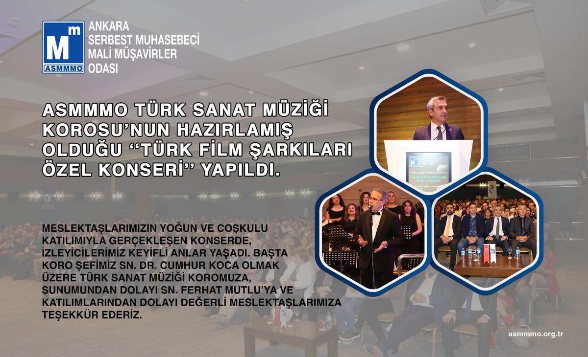 nacialkan71's tweet photo. ASMMMO Türk Sanat Müziği Korosunun hazırlamış olduğu "Türk Film Şarkıları Özel Konseri" yapıldı. Başta koro şefimiz Sn. Dr. Cumhur KOCA olmak üzere Türk Sanat Müziği Koromuza, ve katılımlarından dolayı değerli meslektaşlarımıza teşekkür ederiz https://t.co/oWWj1v3HtD