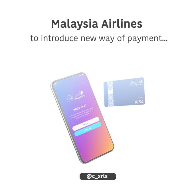 Some leak were found that Malaysia Airlines is going to introduce a new method of payment for in-flight purchase and shopping payment method which is going to be named after EnrichMoney.