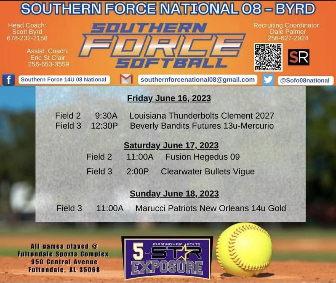 ⁦I’m looking forward to playing some great teams this weekend <a href="/KarenWeekly/">Karen Weekly</a>⁩ ⁦<a href="/AJDaugherty1/">A.J. Daugherty</a>⁩ ⁦<a href="/UAHCoachLes/">Les Stuedeman</a>⁩ <a href="/UAB_SB/">UAB Softball</a>⁩ ⁦<a href="/Vol_Softball/">Tennessee Softball</a>⁩ ⁦<a href="/SamfordSB/">Samford Softball</a>⁩ ⁦<a href="/WallaceStSB/">Wallace State Softball</a>⁩ ⁦<a href="/SoftballCalhoun/">Calhoun Softball</a>⁩