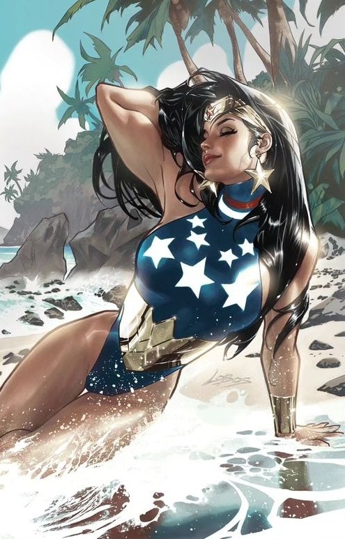 Lobos 1:25 incentive variant for G'norts illlustrated swimsuit edition .
#WonderWoman #DCComics