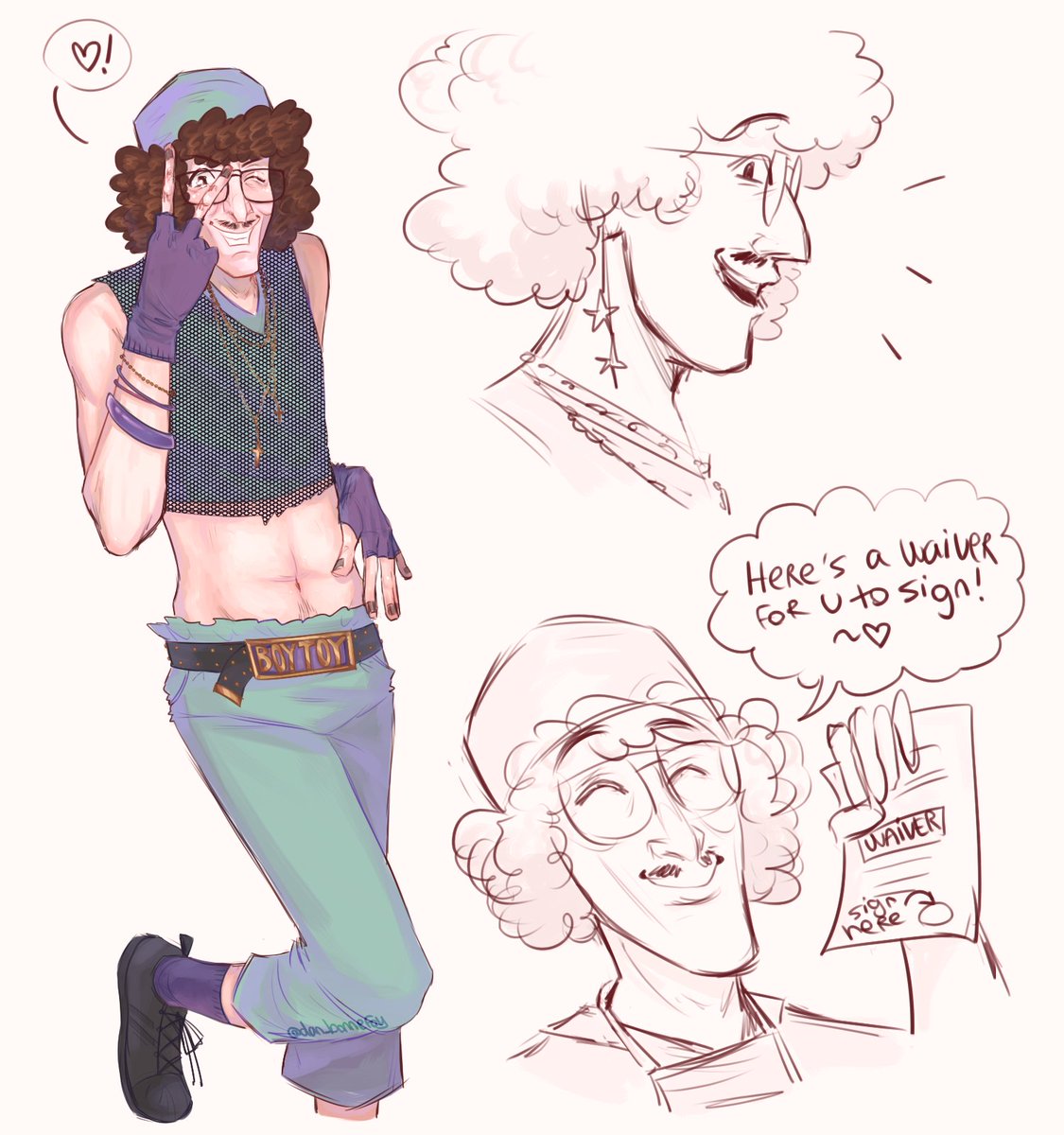 dan_bonnefoy's tweet photo. Finally got a copy of the Illustrated Al and felt the urge to draw something inspired by Danny Hellman's twinkified alfie ๐ฌ
#WeirdAlYankovic #LikeASurgeon #epicshit(misinformation) https://t.co/htxXucL1Qa