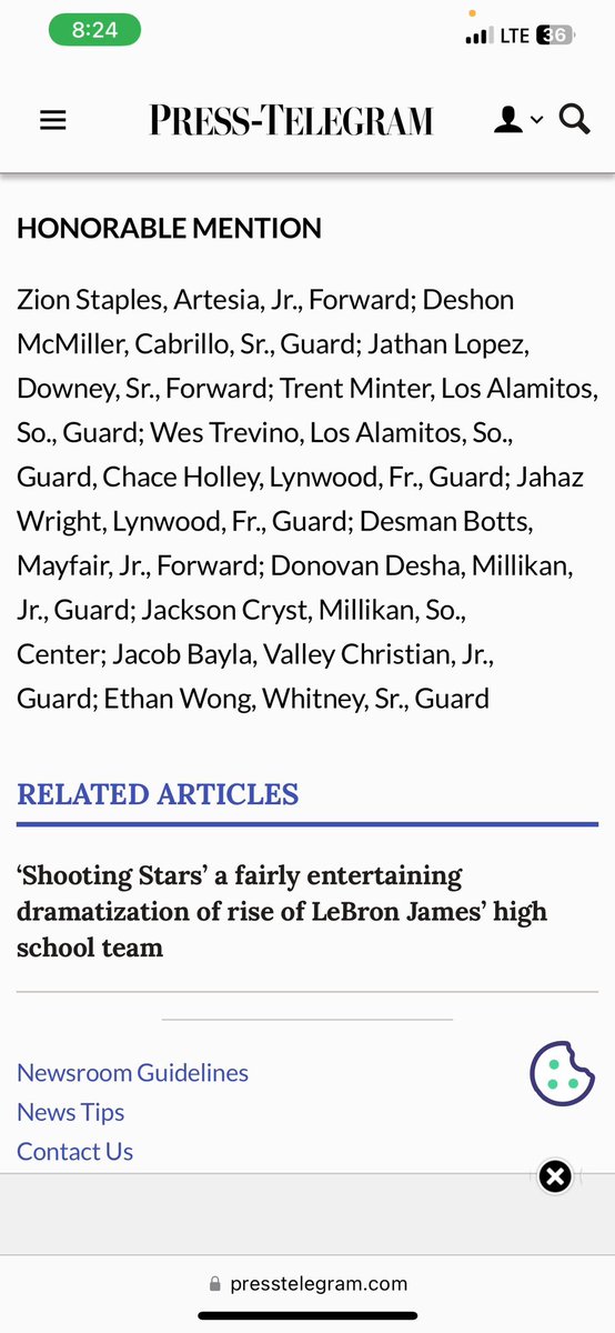 Deshon Mcmiller Dream Team honorable mention
