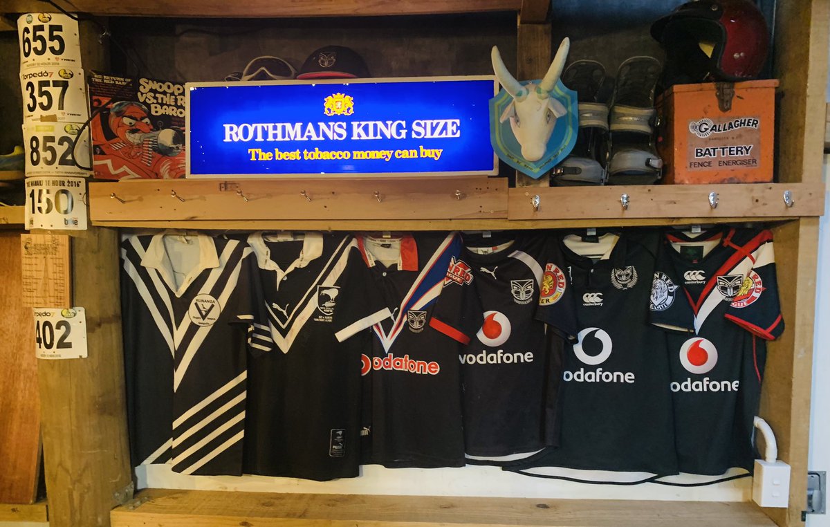 Made a bit of space in the “Come On Inn” for some of me jerseys.