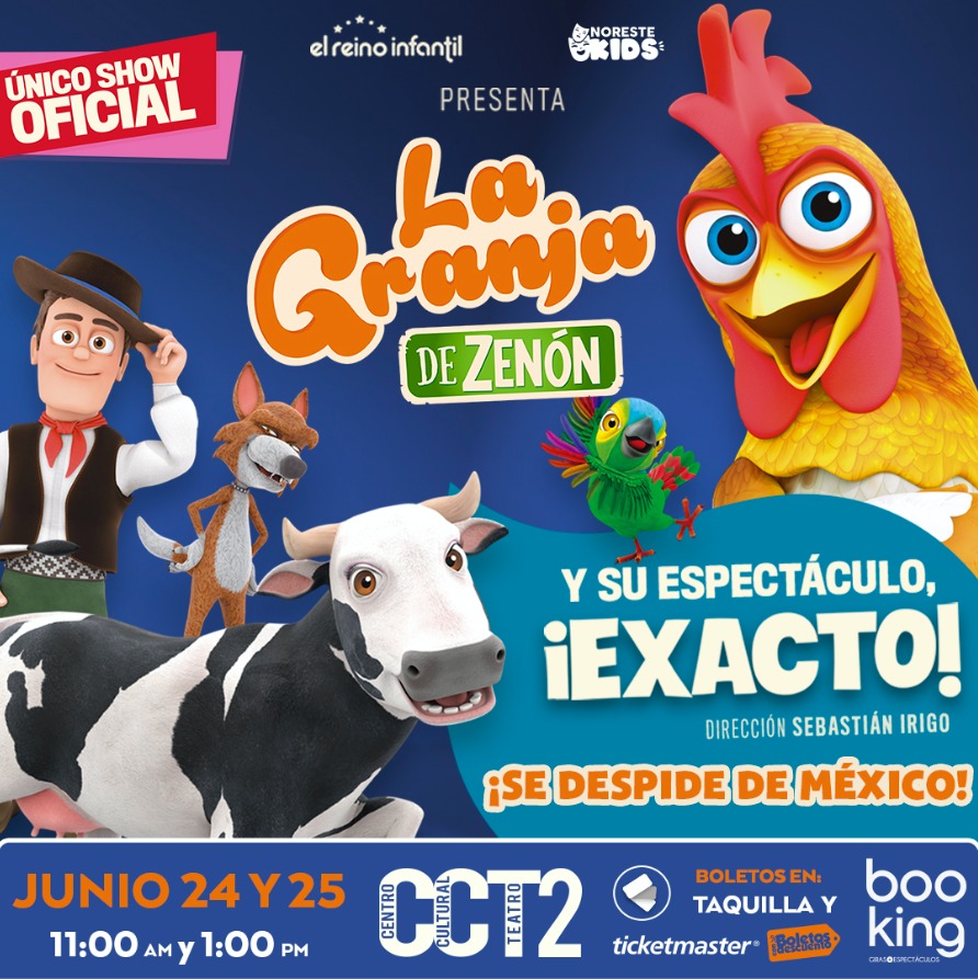 Tenemos 5 PASES DOBLES para <a href="/lagranjadezenon/">La Granja de Zenón</a>
en el <a href="/CC_Teatro2/">Centro Cultural Teatro 2</a> para la función del 25 de junio a las 11:00 horas.   1. Síguenos en todas las redes (Youtube y TikTok también) 2. Menciona a tu acompañante. Dale ❤️ y RT a esta publicación  ¡Suerte!