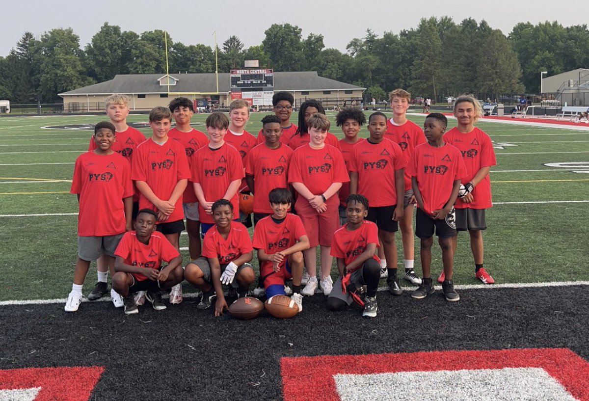 NCHSPanthersFB's tweet photo. Had a great week with future panthers!! We got better and had some fun!! #Stackit https://t.co/cVj1cmDING