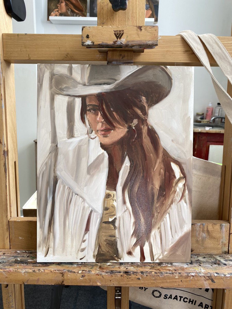 #Painting in progress #figurativeart #portraitpainter