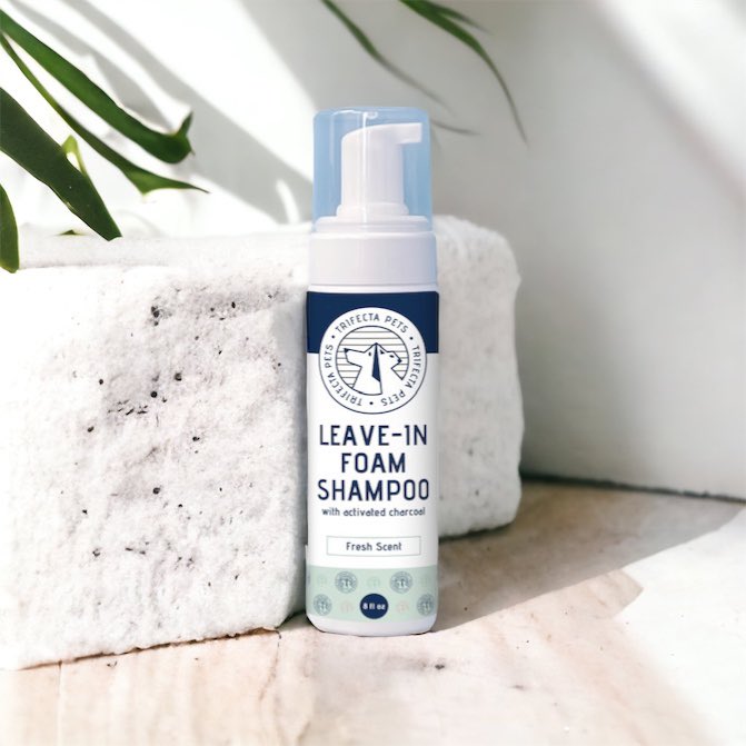 TRIFECTAPETS's tweet image. Using Trifecta Pets leave-in foam shampoo with activated charcoal keeps pets fresh between grooming. #doglovers #pets #womanownedbusiness  #madeinusa