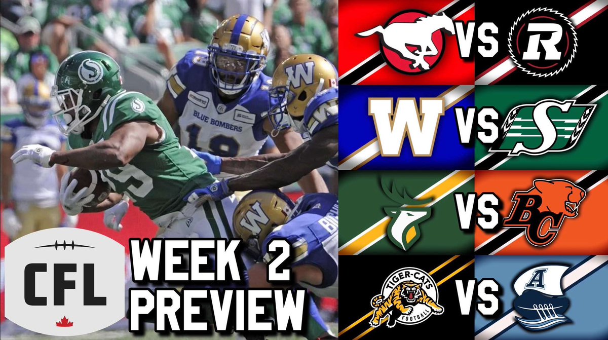 youtu.be/rwx81BoDBJk it’s a bit late but here is our week 2 preview this week… @CFL_News #cfl #argos #ticats #Bombers #BCLions #stamps #elks #riders #RNation