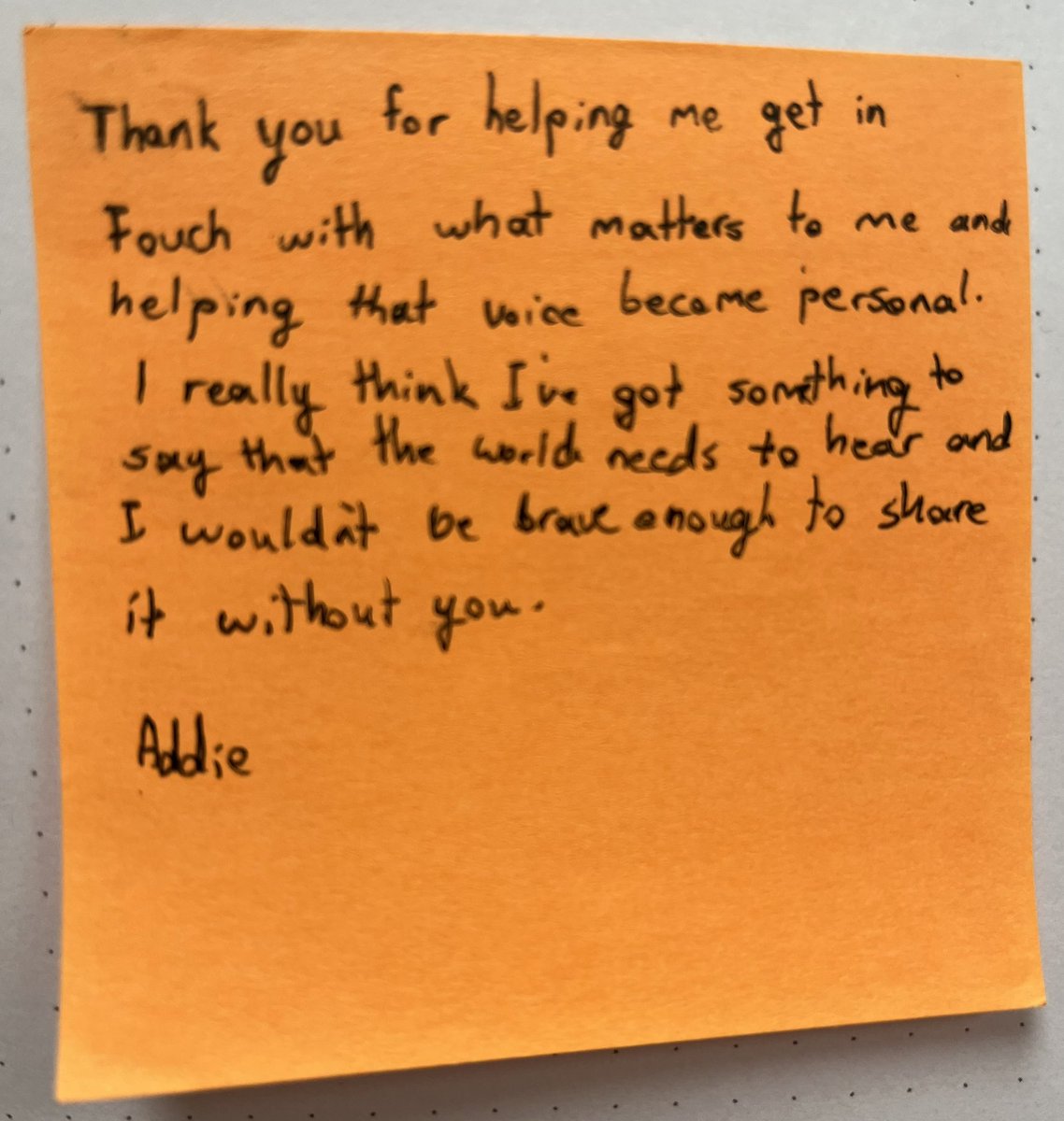 Thank you <a href="/lyricalpitbull/">Wakefield Brewster</a> for writing change into OUR world this week <a href="/connectcharter/">Connect Charter</a>