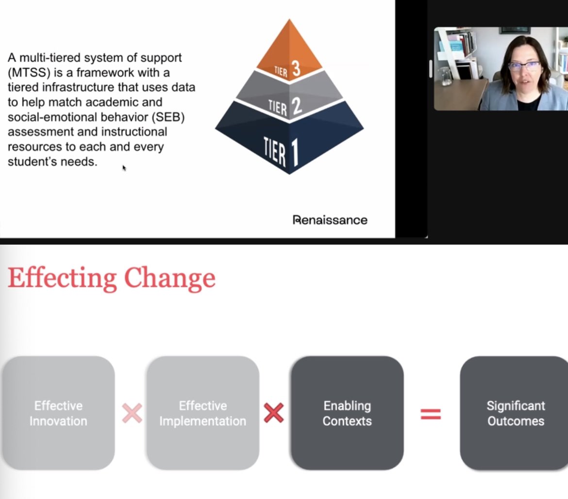 TherisaSeymour's tweet image. Yesterday’s #VirtuallyDifferent conference @KeepINLearning did not disappoint!🤩 Great sessions with Dr. Sarah Brown @seb1230 about MTSS. Our resources are tiered, so our Ss can access them as needed! Start with reflecting on Tier 1 instruction. #FCEfish @FCEhse #celebrate growth