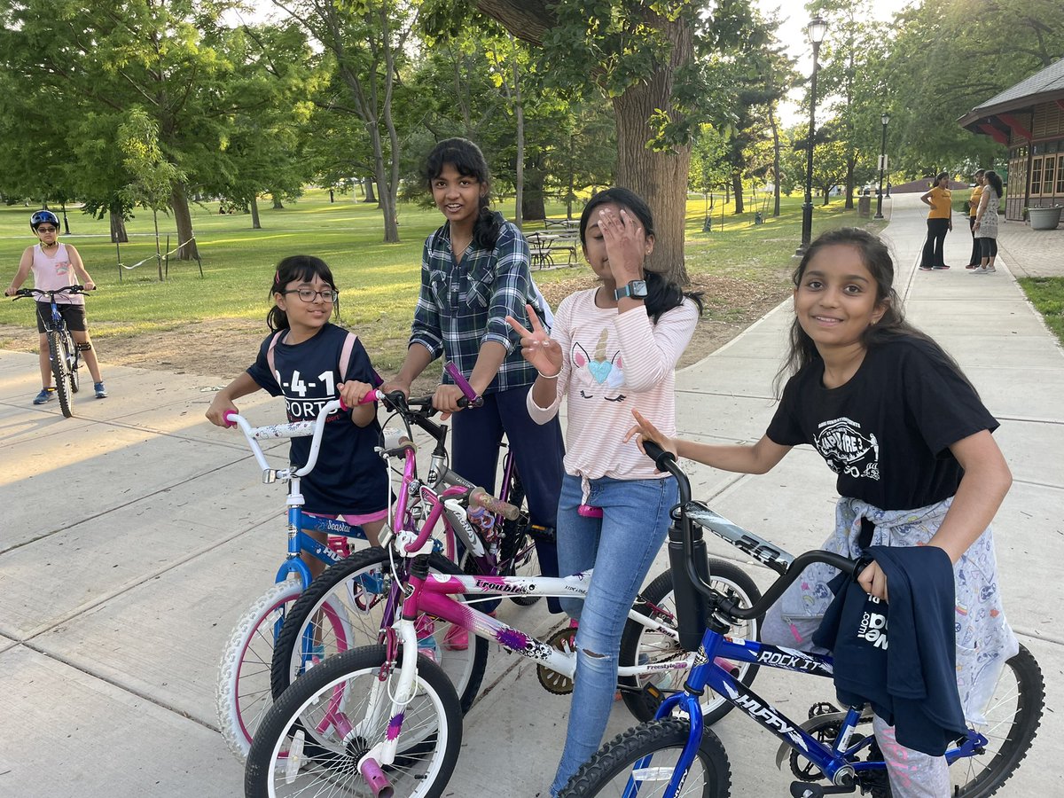 These girls from Hartford showed up for 2-4-1 Fencing by bike tonight and were so excited to hear about their 2-4-1 Denver friends!!