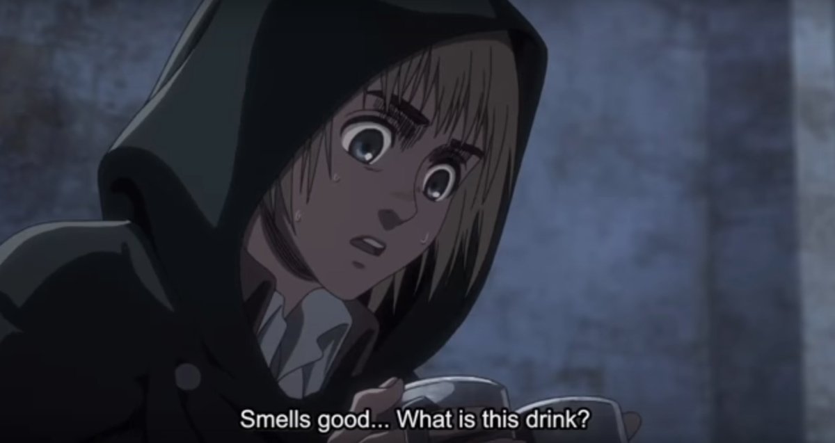 armin trying to describe coffee has a special place in my heart