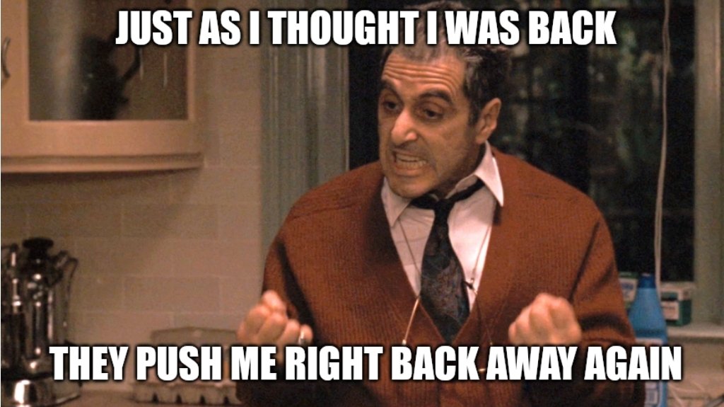 Man I just started getting my love of the sport back smh