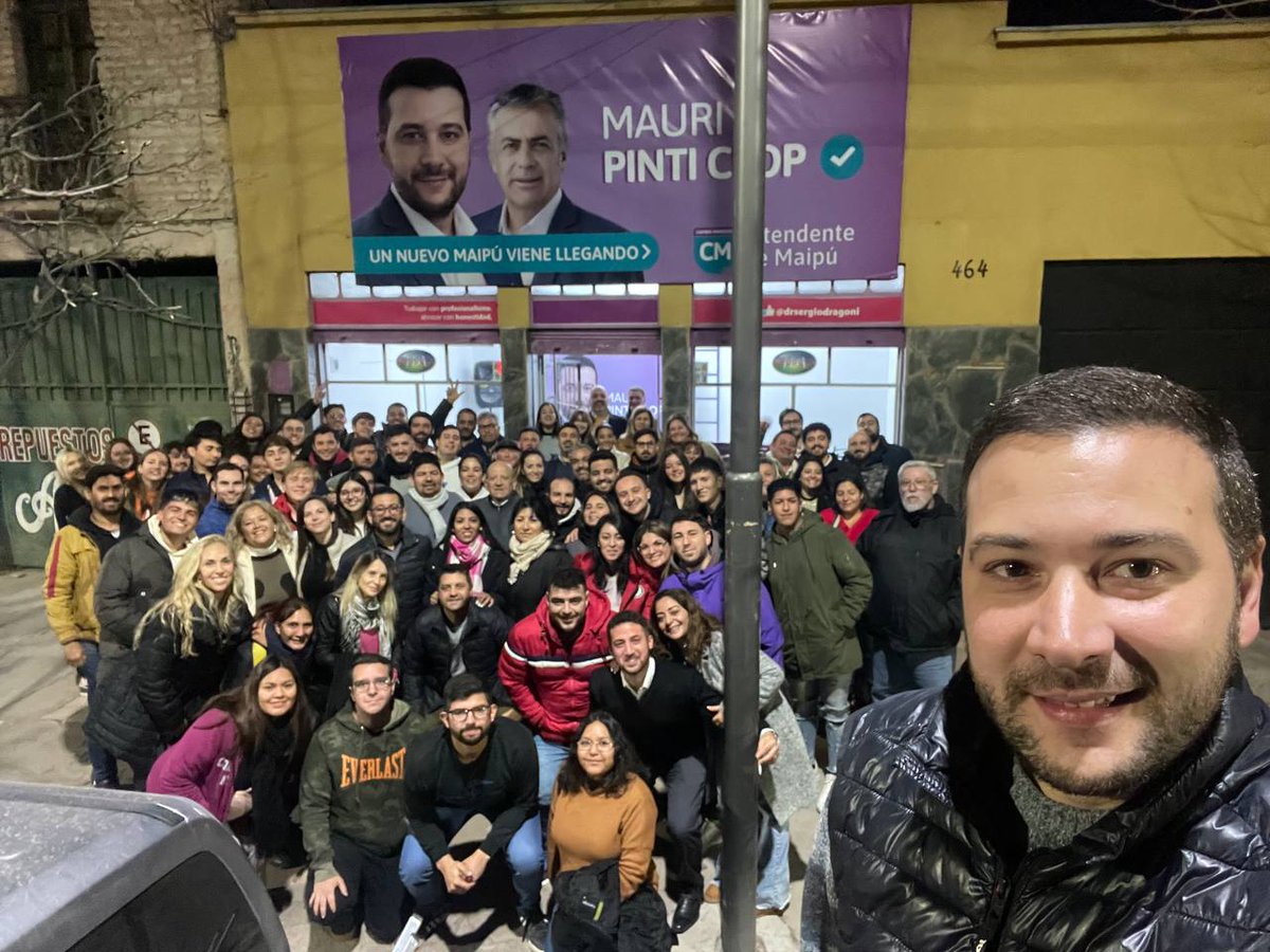 MauriPintiClop's tweet photo. Tenemos equipo para enfrentar este enorme desafío. Es nuestro deber como maipucinos presentar una propuesta diferente, una propuesta mejor desde el @FrenteCambiaMza

¡El 3 de septiembre llega un nuevo Maipú! https://t.co/UtjrBk3Qfr