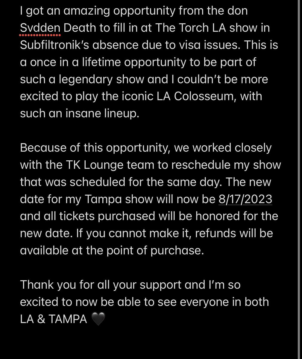 Chibsdubstep's tweet photo. LA I WILL SEE YOU ON SATURDAY JULY 1ST! THANK YOU @svddendeath FOR THIS OPPORTUNITY 🙏🏻

BIG UP:
VOYD, @Zomboy, @yakzdubz, @Neonixdub, @VAMPAOfficial, @prosecutemusic, @hvdesmusic @DigitistDubs @ExecutionerDub https://t.co/6cQDWfbuyd