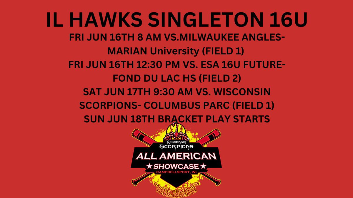 Madison Bodzioch #12 (@madisonbodzioch) on Twitter photo Come watch this team play this weekend! Let’s go HAWKS! <a href="/CoachSydney1/">Coach Sydney Singleton</a> <a href="/il_hawks/">Illinois Hawks/ IL Hawks Fastpitch/Select FP</a> <a href="/CoachHewett9/">Ben Hewett</a> Come watch this team play this weekend! Let’s go HAWKS! <a href="/CoachSydney1/">Coach Sydney Singleton</a> <a href="/il_hawks/">Illinois Hawks/ IL Hawks Fastpitch/Select FP</a> <a href="/CoachHewett9/">Ben Hewett</a>