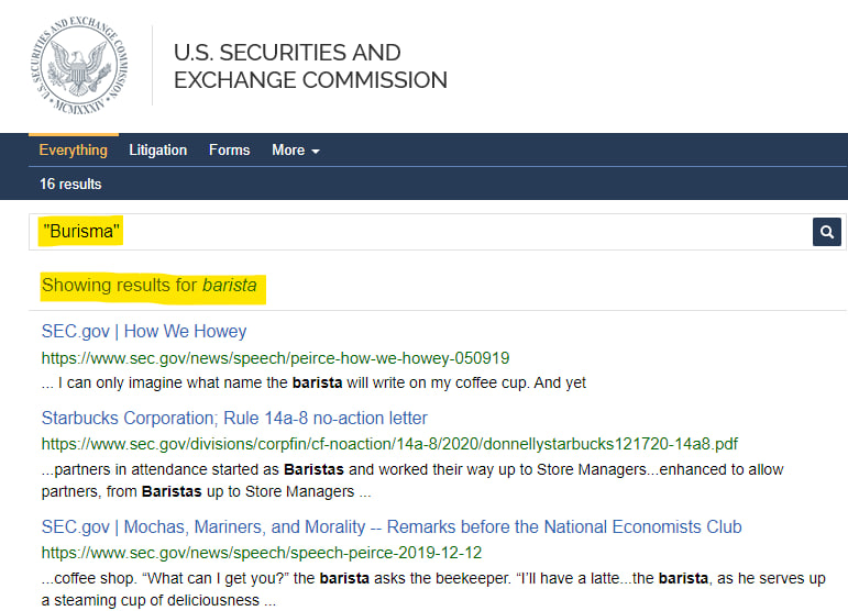patel_patriot's tweet photo. Hey @SECGov 

How come when I search for "Burisma" on your website, it only shows results for "Barista?"

I know you have official SEC links with "burisma" included like this one here: https://t.co/wg71mszaPd

So why can't I search your website for this particular word? https://t.co/uMmIHPppqb