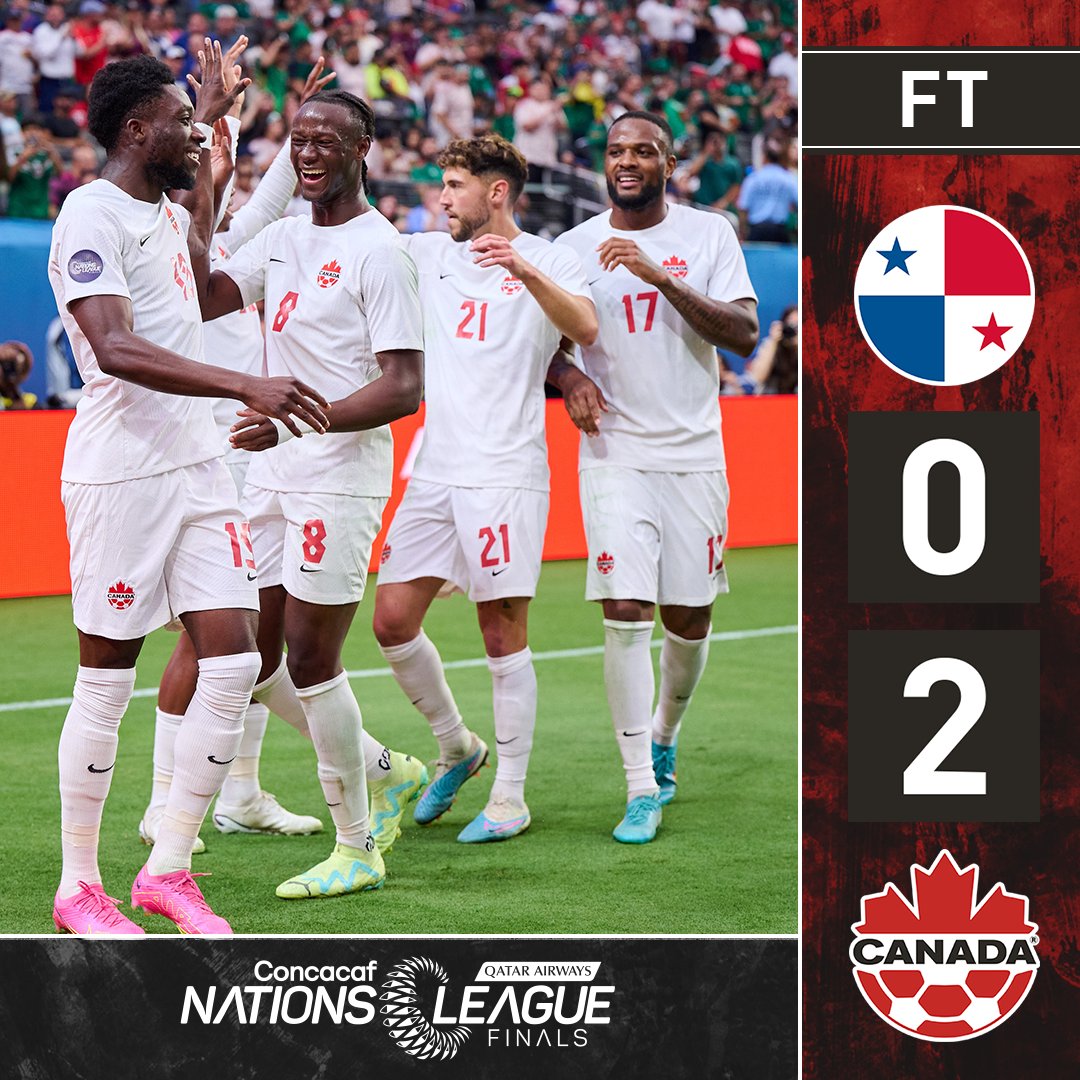 #CANMNT's first final in 2️⃣3️⃣ years! 🇨🇦

Canada will face either USA or Mexico in the @CNationsLeague Final 🏆

#WeCAN