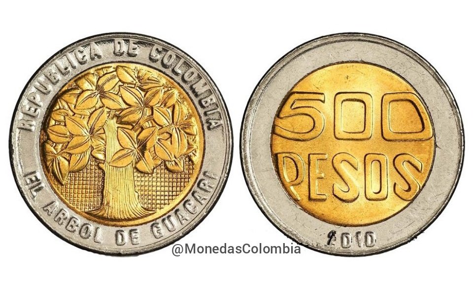 El motivo de la moneda de $500 está orientado a reconocer los esfuerzos del municipio de Guacarí, Valle de Cauca, para conservar el majestuoso Samán que cubría el parque principal.
Fue sembrado en 1914 y cayó en 1989.
Su diseñador fue el maestro #DavidManzur.