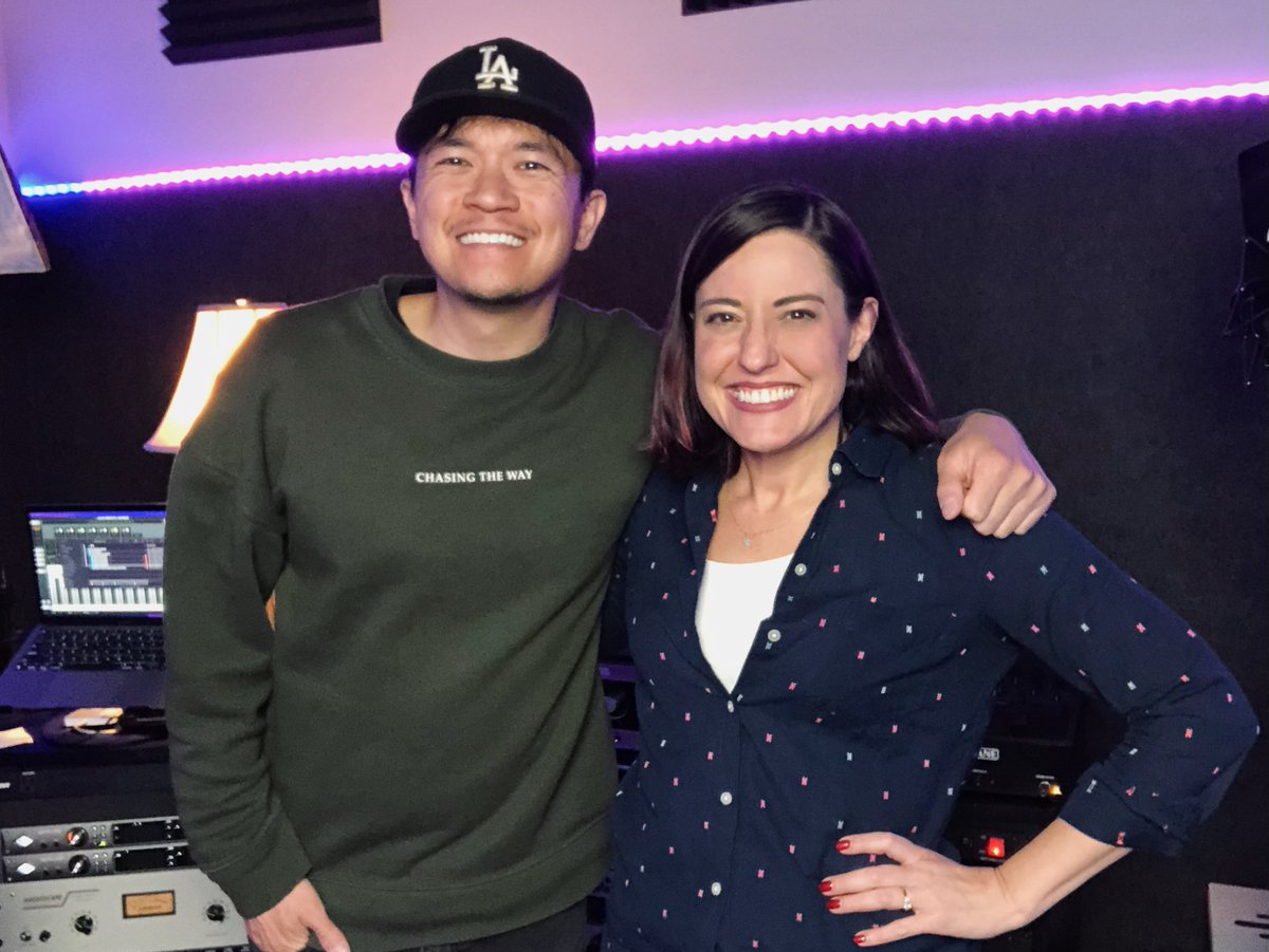 EllenFabulous's tweet photo. We finished the cast album for “Lyme Disease: The Musical!” I feel so lucky to have been working on this project with Kev Luu. He's been involved with "Lyme Disease: The Musical" for over three years! He's the best! Album release date coming soon! @lymemusical #lyme #castalbum https://t.co/klFLfWW8df