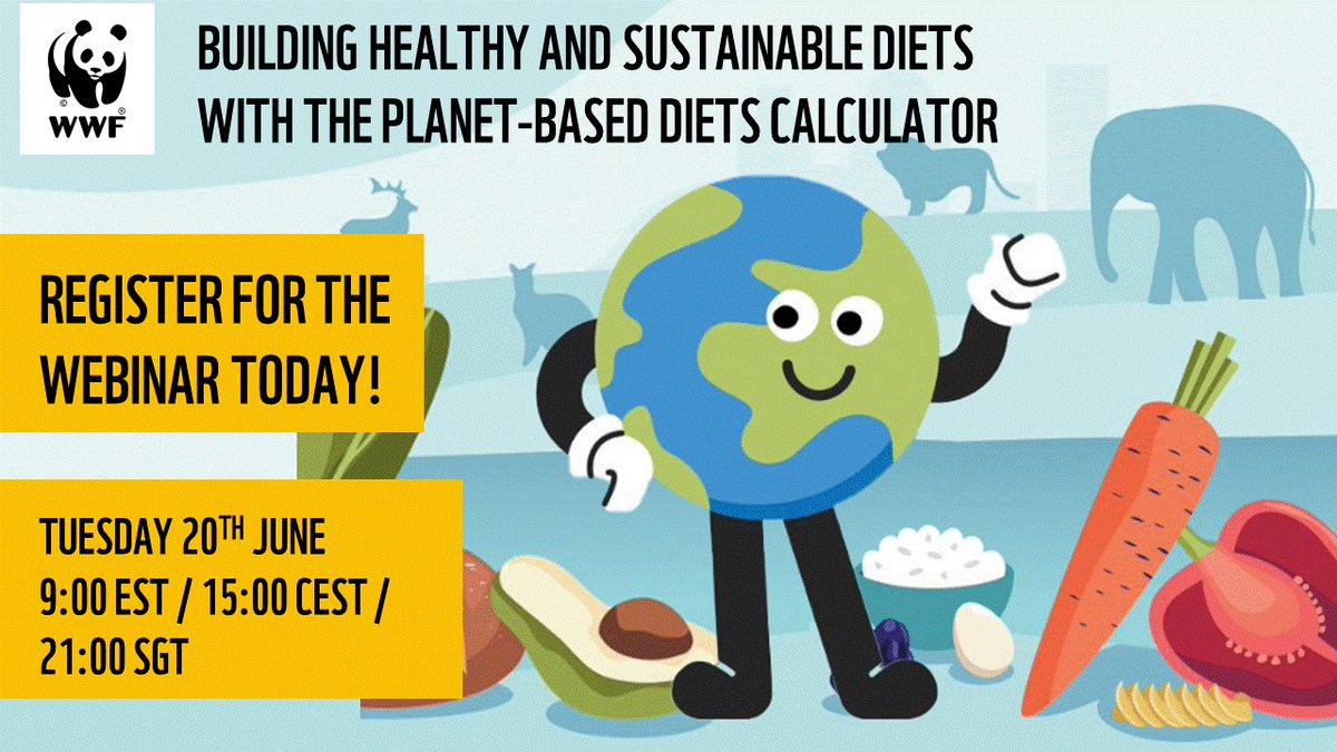 WWFLeadFood's tweet photo. REGISTER NOW to learn how you can use our updated #PlanetBasedDiets calculator to get insights on dietary transitions needed for the climate, nature and people in your country - with local data for ~150 countries!
✍️https://t.co/k5ggyNwpMy
🗓️20 June  | 🕤3pm CEST https://t.co/bTwpBfm73q