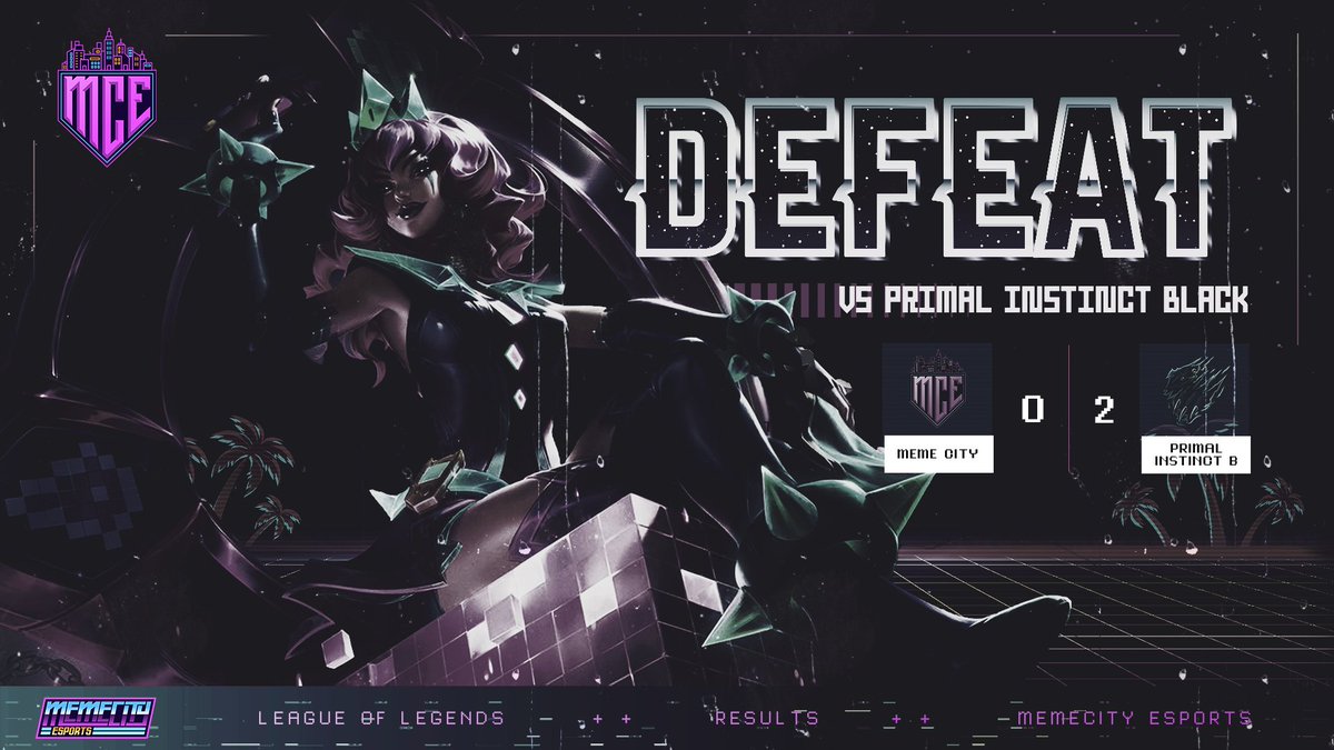 The ACL split is starting slow as we fall 0-2!

GG's Primal Instinct!