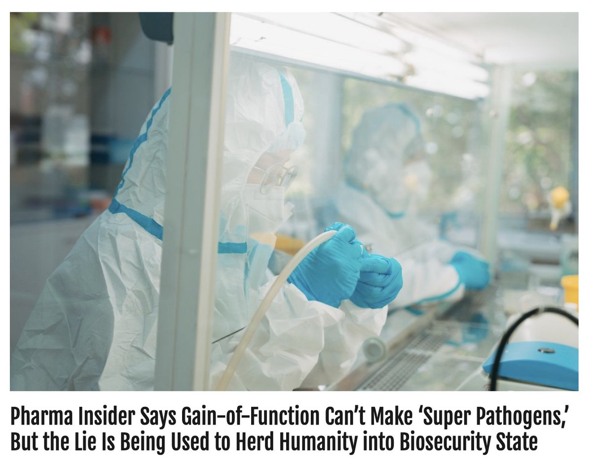 With all this renewed chat of the lab leak, it's more important than ever to heed the warnings of Sasha Latypova: 

sensereceptornews.com/?p=19119

Lab leak 'super pathogen' story just feeds into the 'need' for a biosecurity state. 

The weapons are the injections.