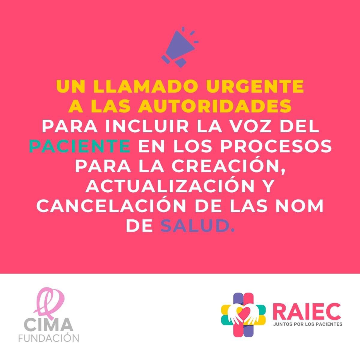 CimaFundacionMX's tweet image. Somos más de 100 OSC que hacemos un llamado a las autoridades para que suspendan la cancelación de 7 #NOMs que impactan a personas que viven con #ECNT. De cancelarse estas NOM se vulneraría y pondría en riesgo a las personas que vivimos con &amp;gt;&amp;gt;&amp;gt;