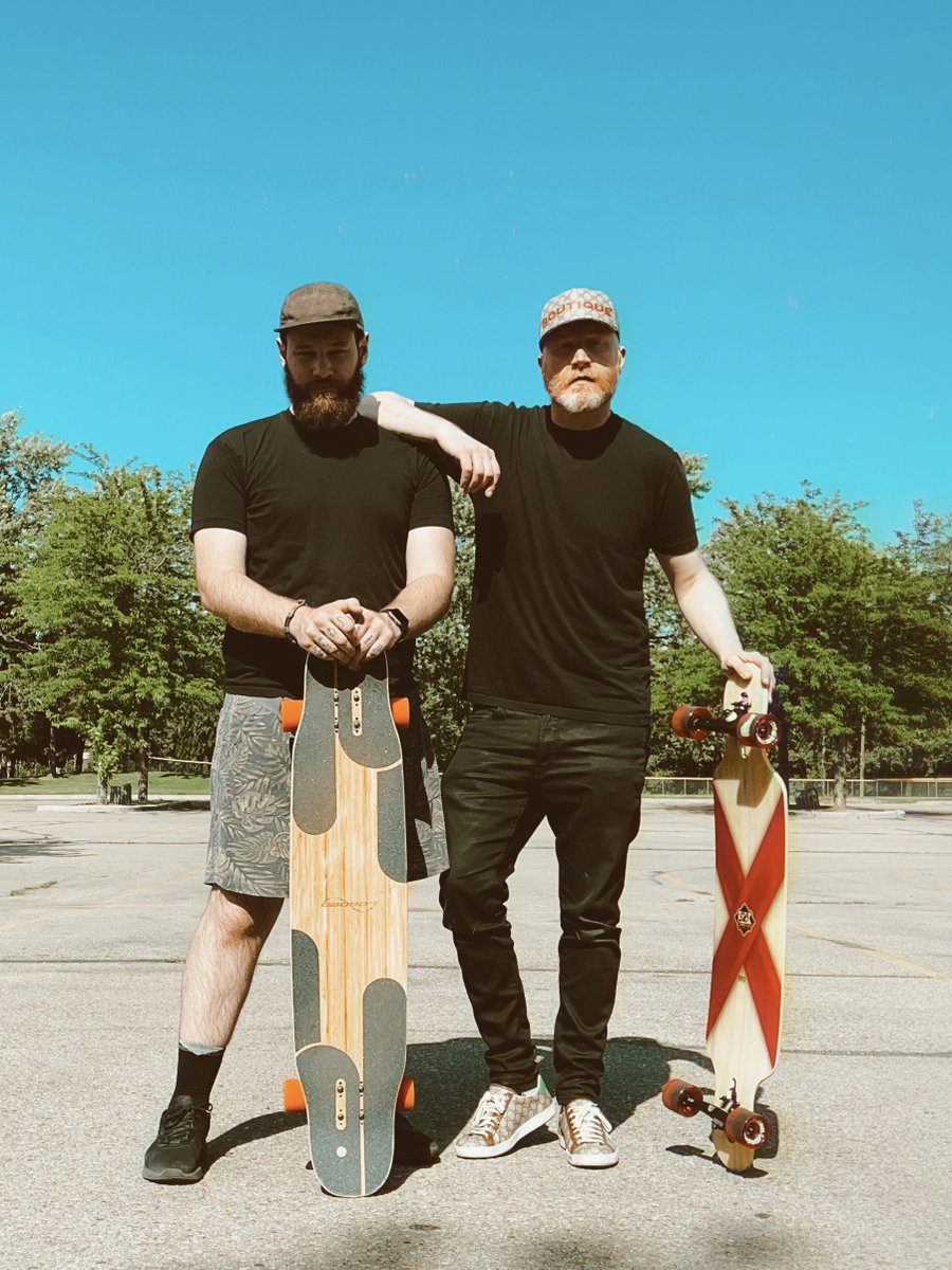 Boyfriends who longboard together, stay together. Thanks to @BoardroomBoise for the new longboi wheels.